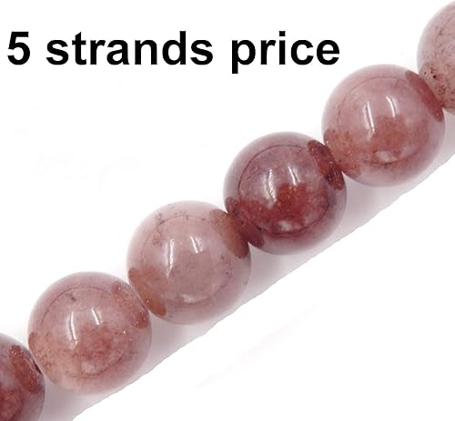 Miniatura 2 de Cuentas de piedras preciosas para hacer joyas, se venden por bolsa con 5 hebras en el interior., Aventurina morada, 6MM