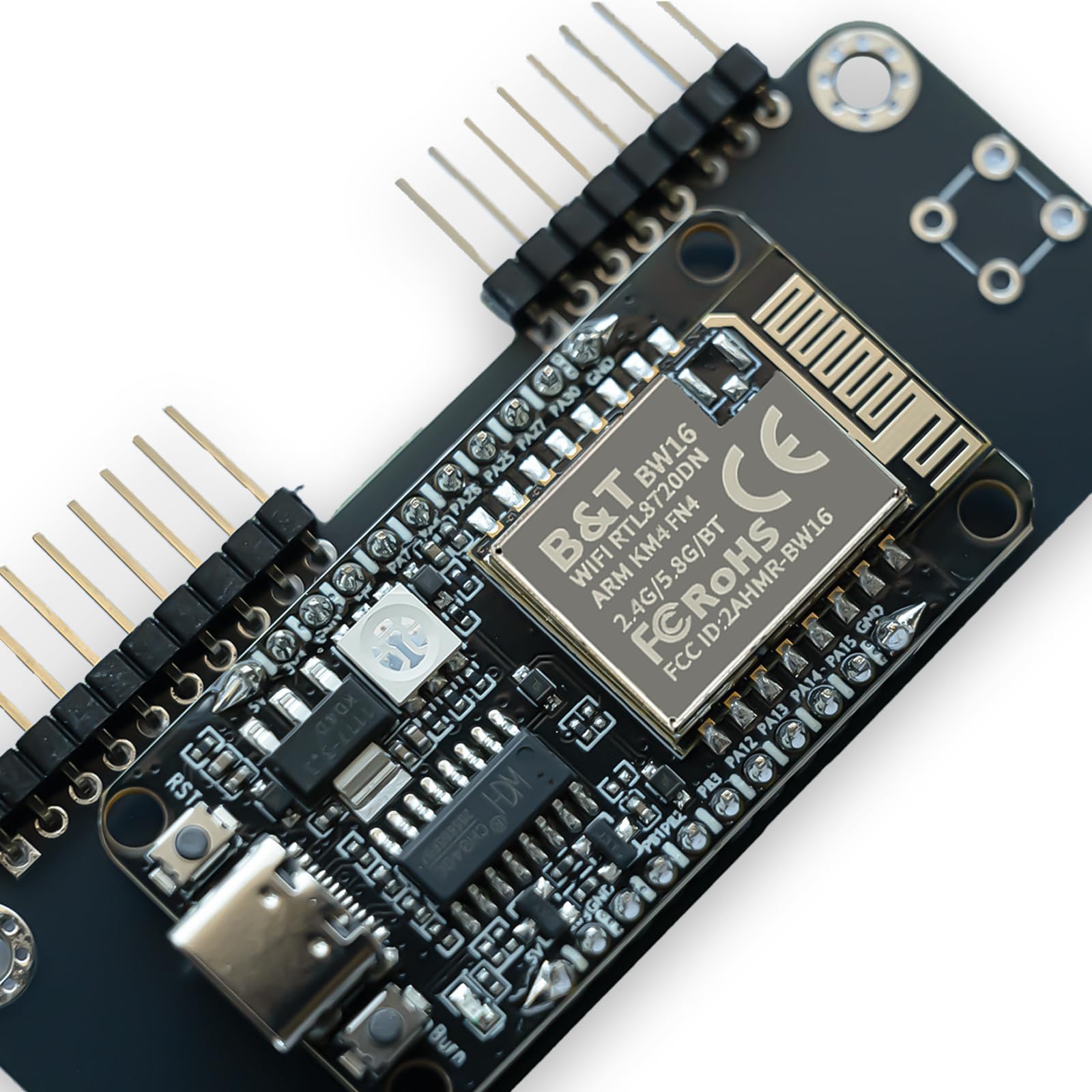 Dual-Band 2,4 & 5 GHz Wi-Fi-Entwicklungsplatine für Flipper Zero, RTL8720DN (BW16) Modul, Pre-Flashed kompatibel mit FZ - PINGEQUA 5Ghost