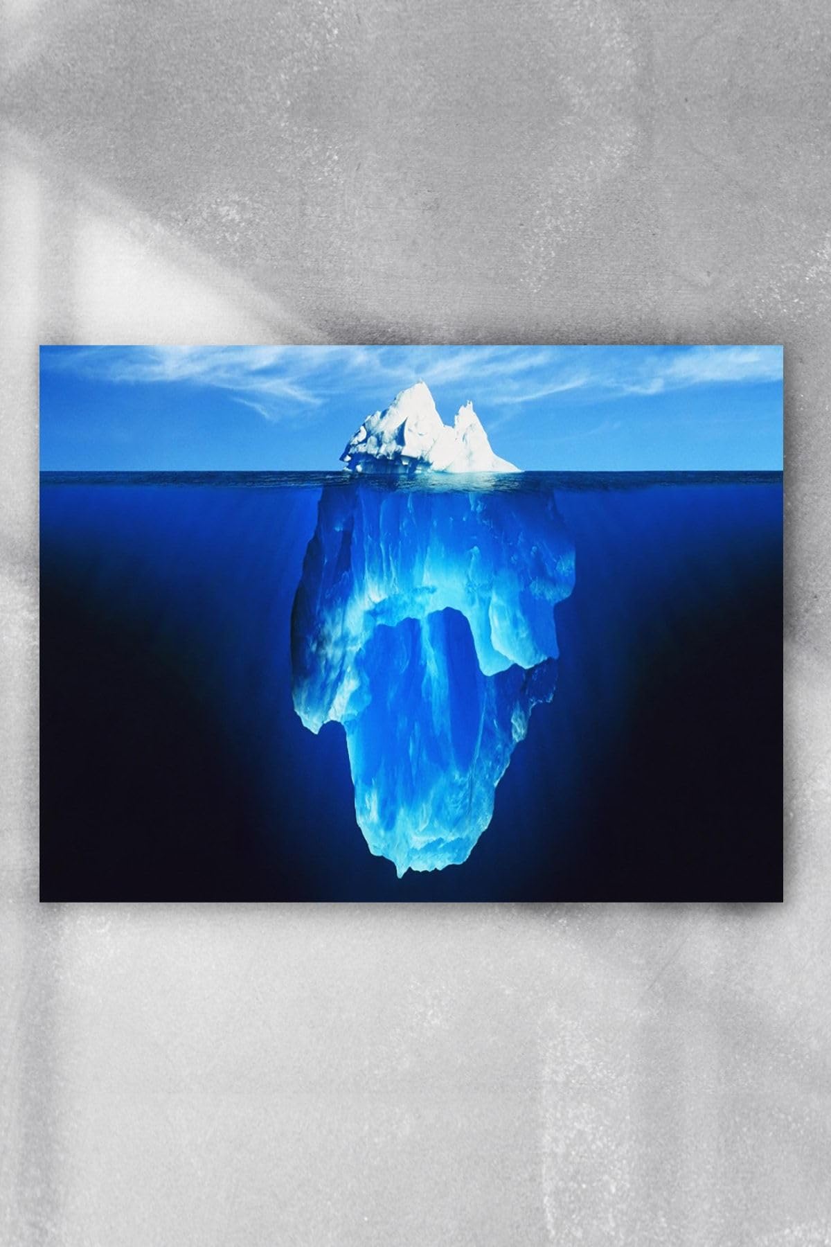 Postermanya (pster7164) Buz Dağı Motivasyon Poster (60x90cm)