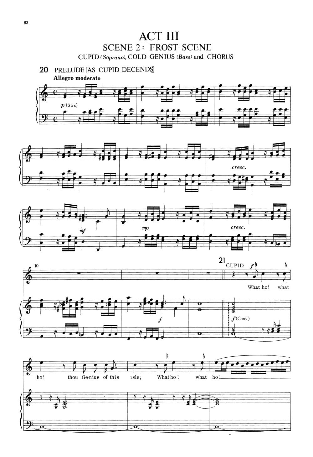 King Arthur. Partitions Vocales d'Opéra. Vocal Score