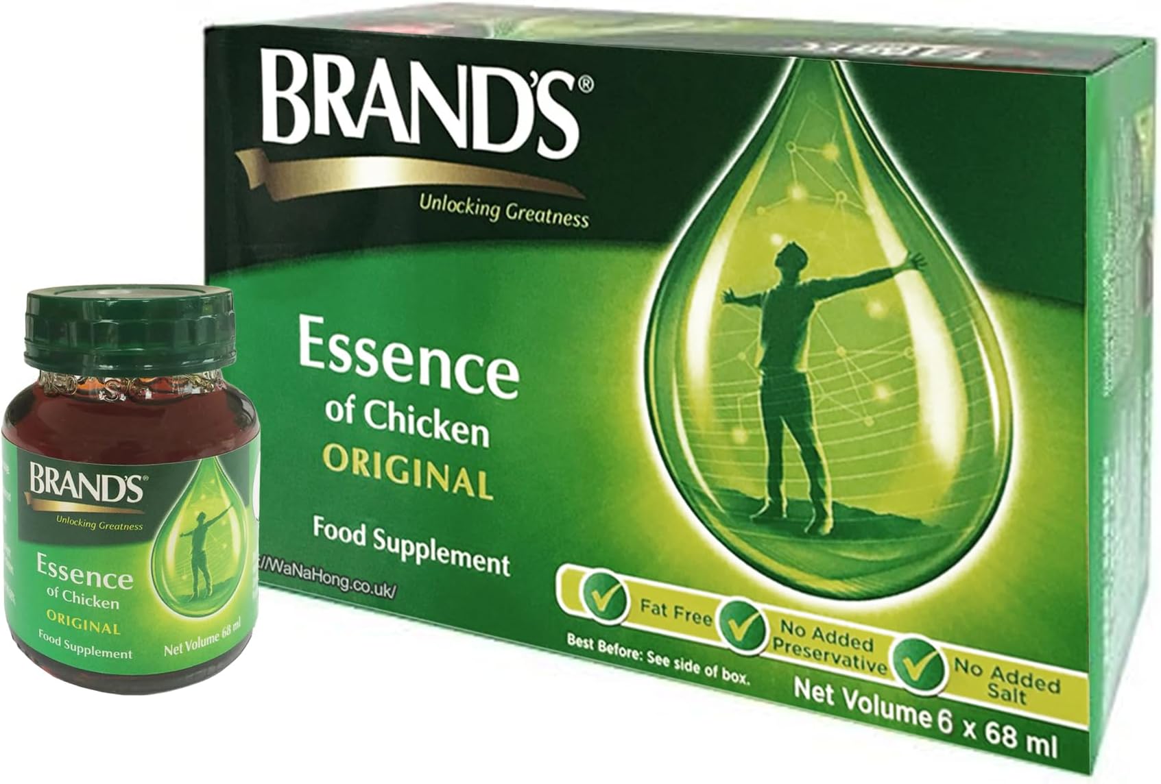 Essence of Chicken Drink Original Food Supplement (Pack of 6)