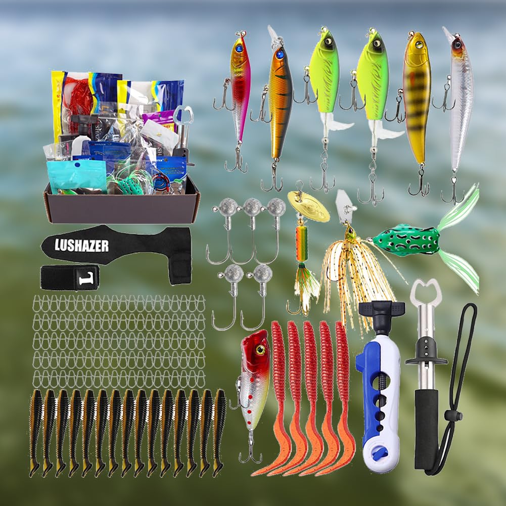 137-teiliges Angelköder-Set mit Jig-Haken und Fischlippenzange for Karpfenangeln