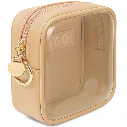 Miniatura 12 de LETGO Bolsas de maquillaje transparentes, bolsa de aseo aprobada por la TSA con cremallera, organizador de maquillaje transparente, de ajuste