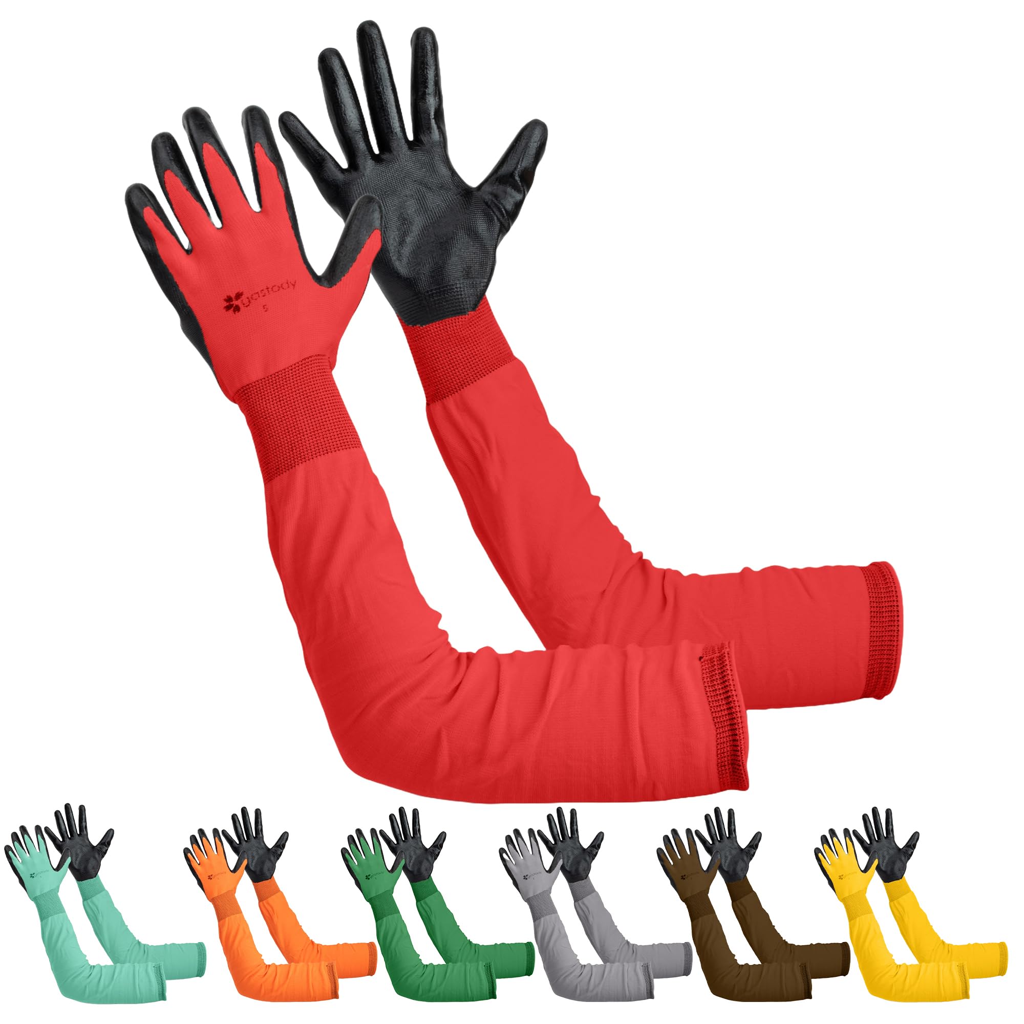 Long Sleeve Gardening Gloves Women and Men - Long Cuff Garden Gloves, Multipurpose Heavy Duty Outdoor and Indoor