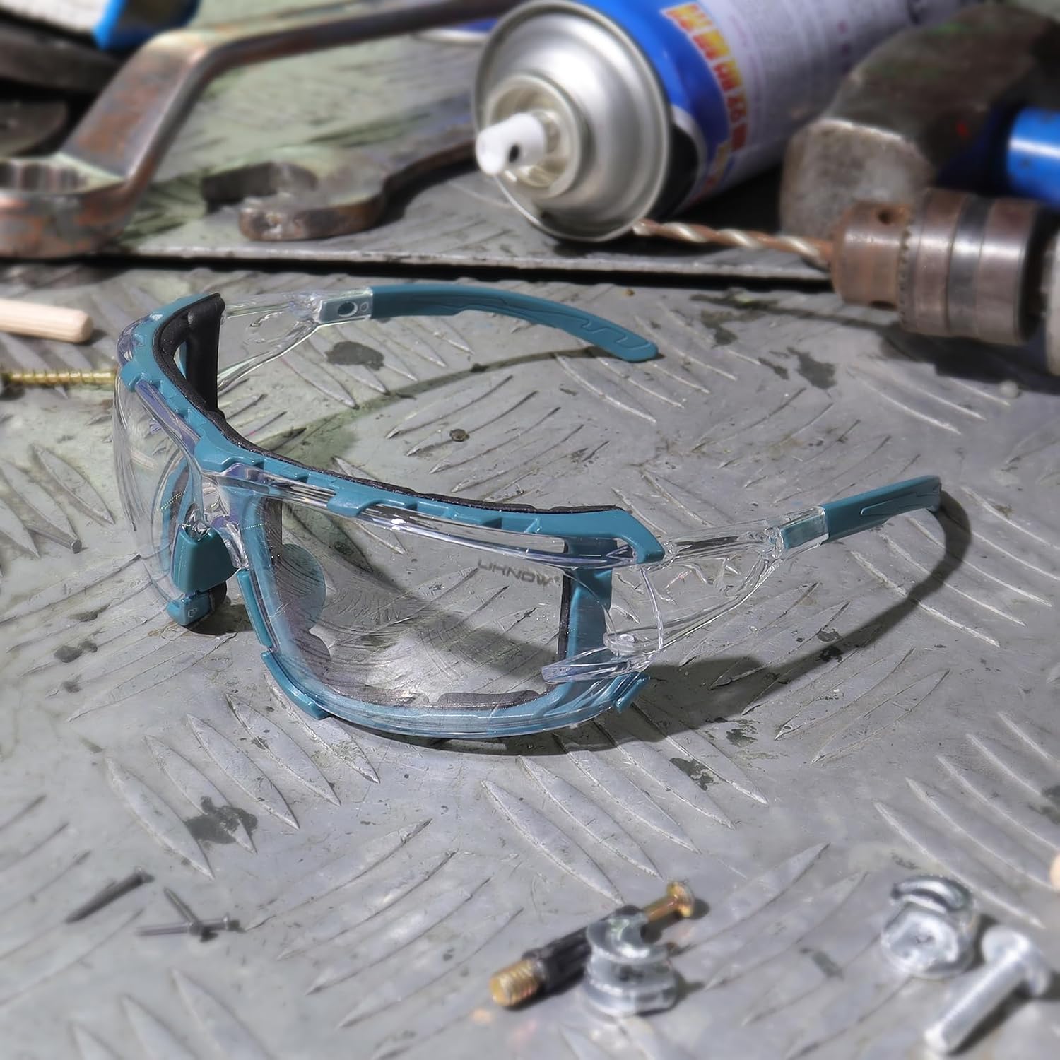 UKNOW Safety Glasses - Anti Fog Wraparound Lenses - Removable Foam Gasket - ANSI Z87.1 Protective Eyewear - Impact Resistant - Image 3