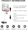 Adjustable Height Basketball Hoop, Portable Basketball Hoop with PC Backboard, for Indoor Outdoor Sports