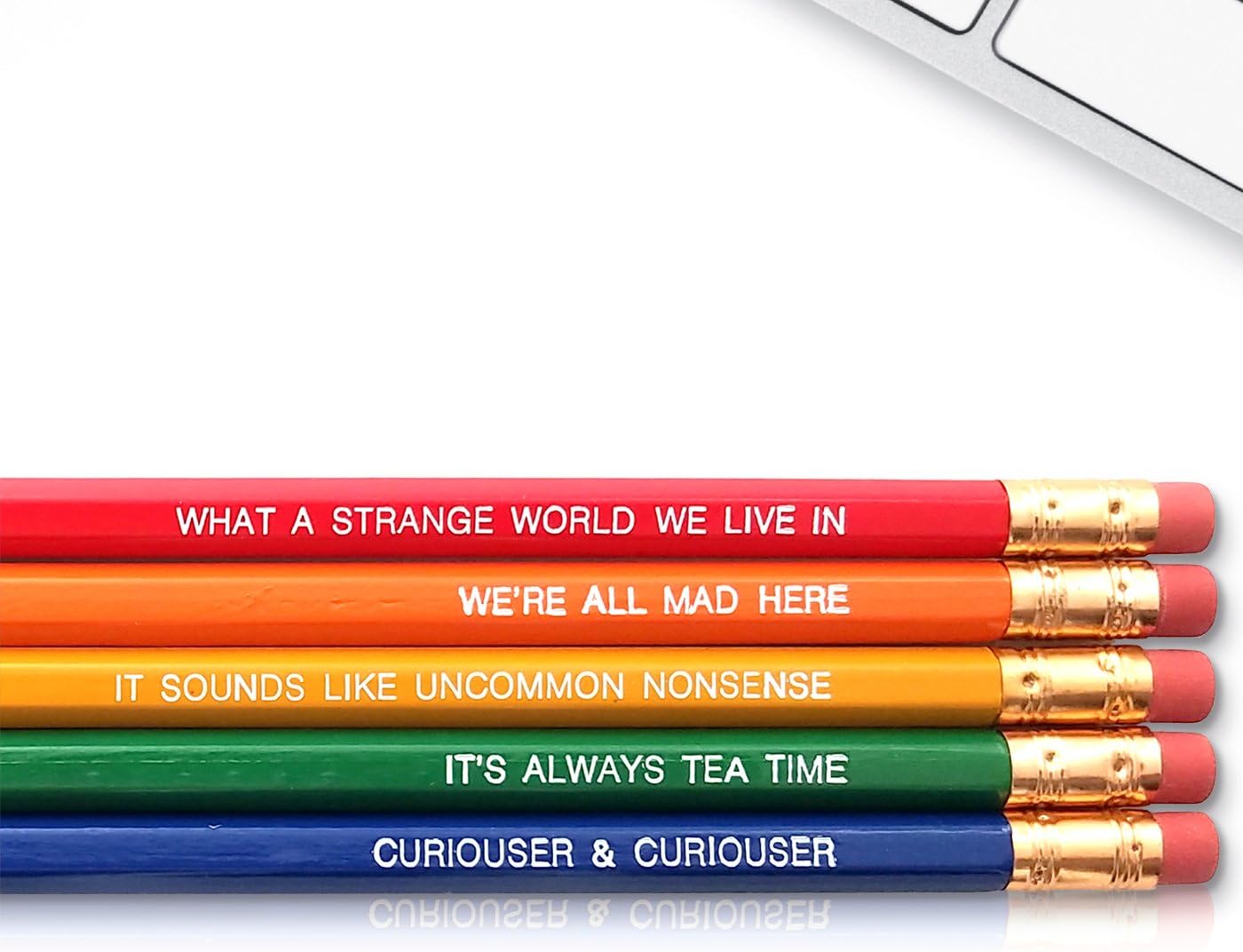 Fresh Prints of CT Alice in Wonderland - Inspirational Pencils Engraved With Funny And Motivational Sayings For School And The Office