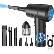 KTELI Handheld Car Vacuum Cleaner, 9000Pa Vacuum Cleaner and Air Duster, 68W High Power Wet and Dry Handheld Car Vacuum Cleaner with LED Light and Multi-Nozzles for Car, Home, Office, Pet Color J