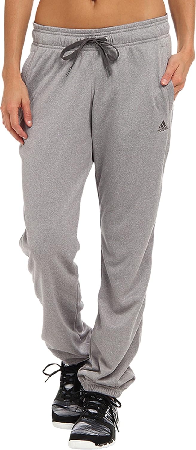 adidas Performance Women's Ultimate Banded Fleece Pant, Large, Light ...