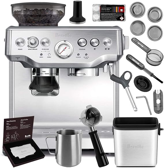 Breville BES870XL Barista Express Espresso Machine Brushed Stainless Steel