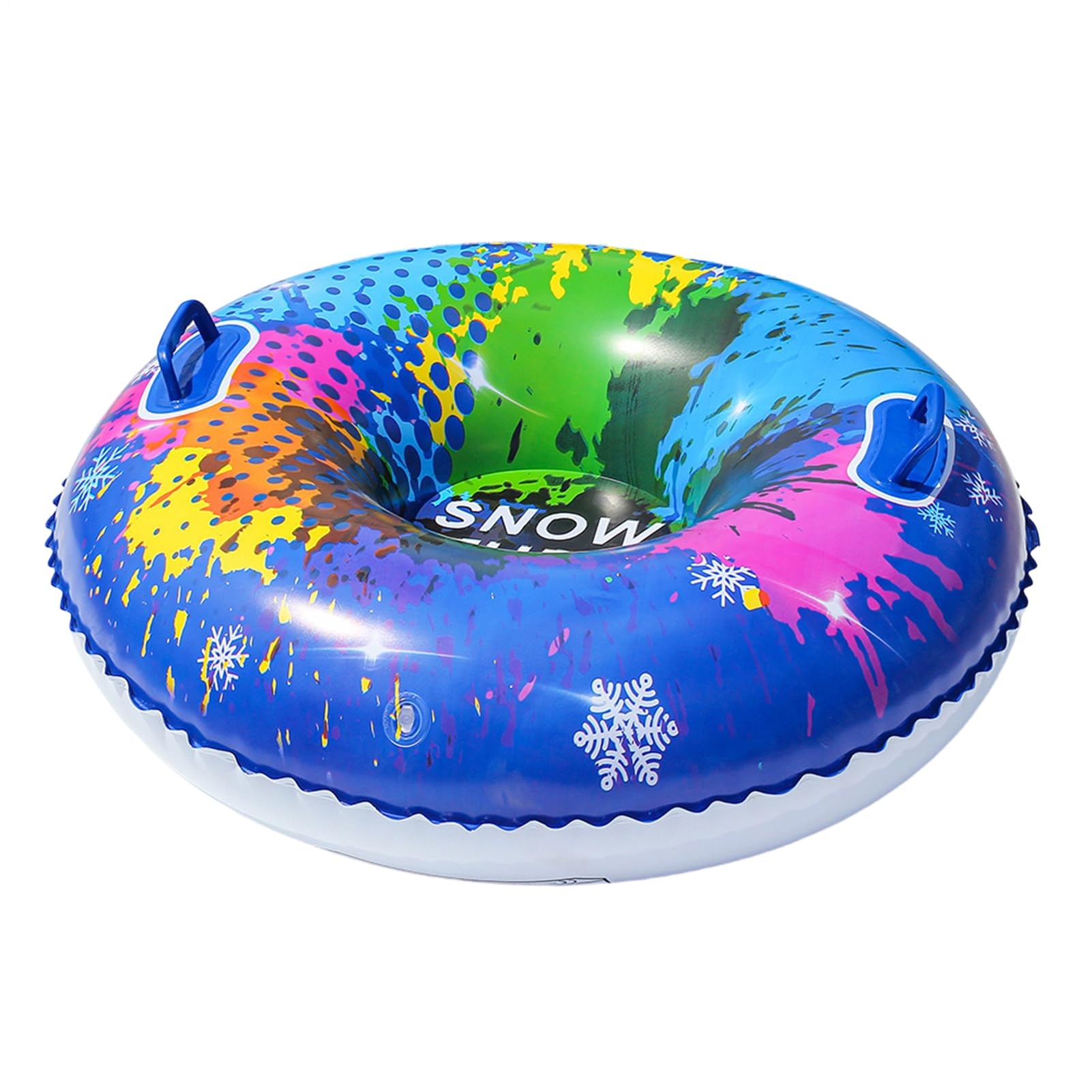Snow Tube Sledding Round Downhill Slider Family Sled Equipment Outdoor Winter Toy for Adults Kids