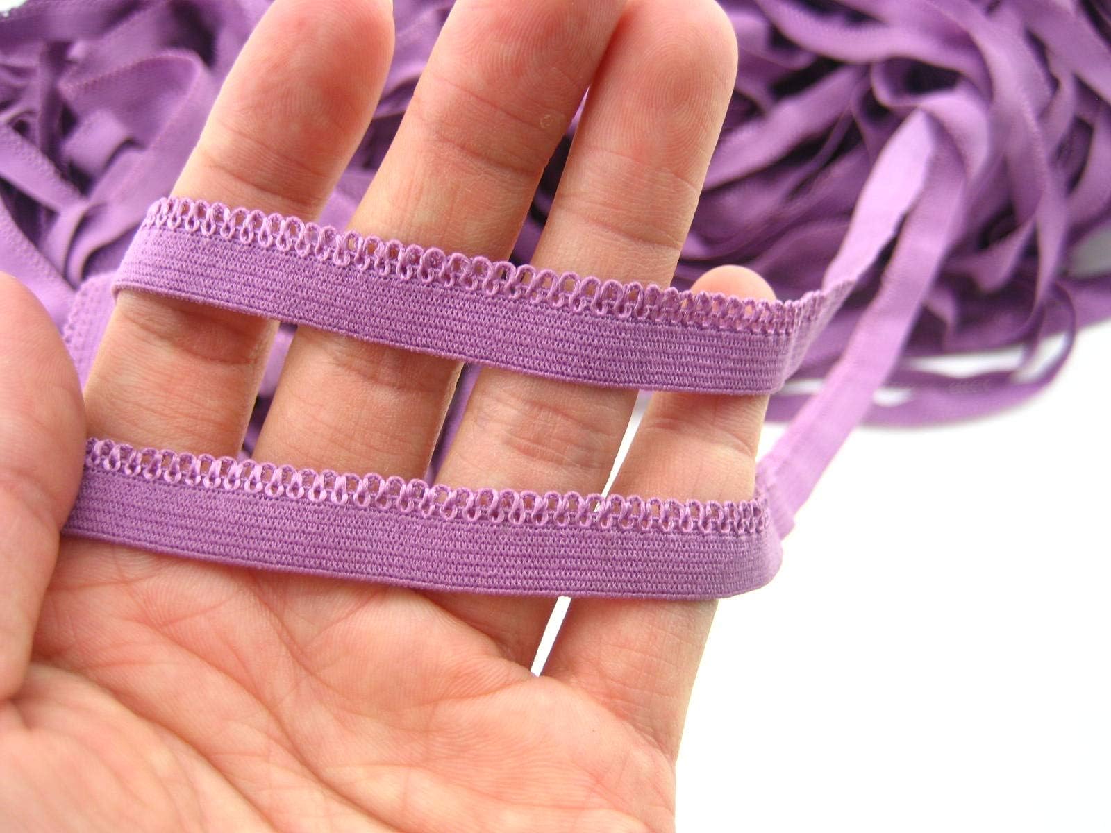 5ms of Fine Purple Picot Edge Light Lingerie Elastic Trimming Underwear Elastic Trim