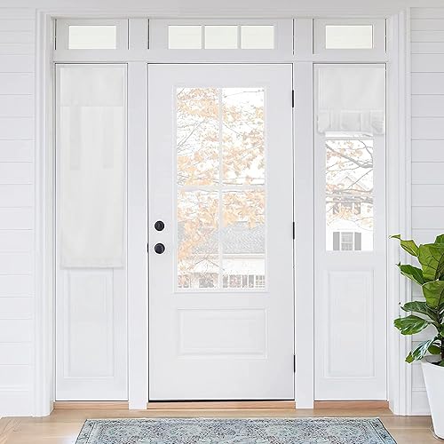 Miniatura 183 de RYB HOME Cortinas de privacidad para puerta francesa, rica textura de lino, cortinas para oscurecer la habitación, cortinas y cortinas