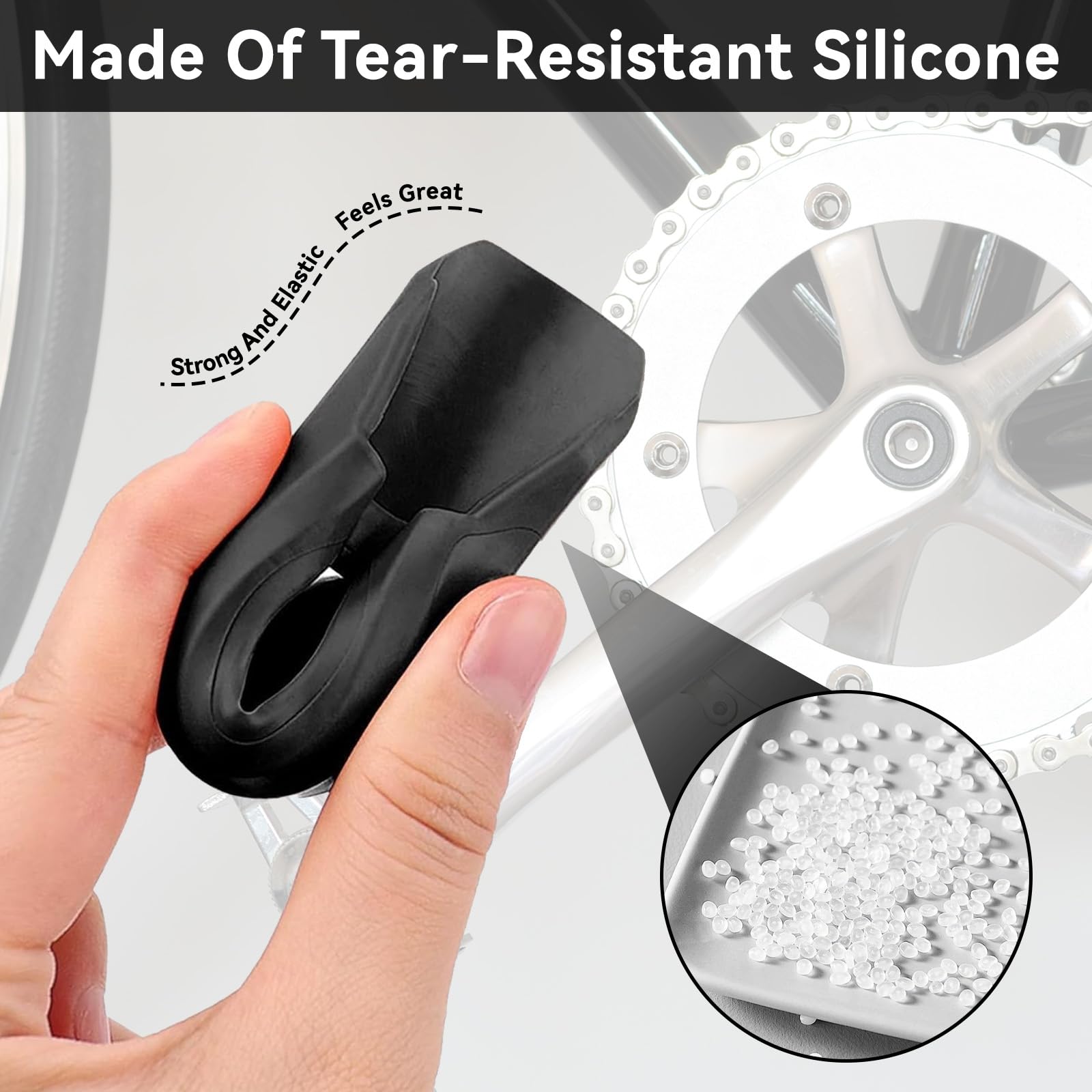 1 Paio di Protezioni per Pedivelle da Bici Guarnitura in Silicone Copertura Protettiva per Guarnitura Shell Case Parti di Biciclette per La Maggior Parte delle Bici da Strada Mountain Bike