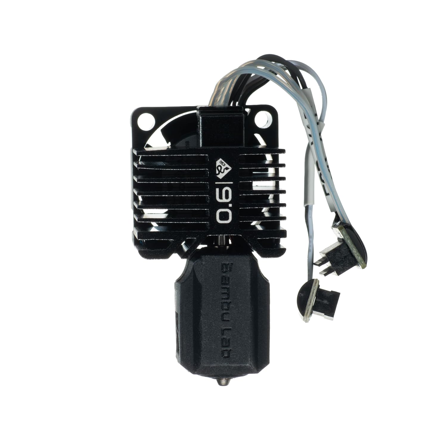 Diamondback Nozzles – Bambu Lab X1E Compatible Complete Hotend Assembly – Solid Diamond Tip 3D Printer Nozzles, Precision Print, Any Filament, Longer Life, Wear Resistant (0.4mm)