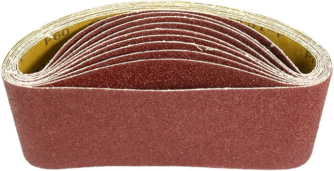 Uxcell 2x42 Inch Sanding Belts - 60 Grit Aluminum Oxide 6 Pack