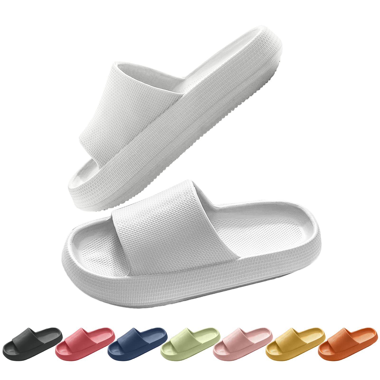 NIBESSER Zapatillas Mujer Hombre Chanclas Verano Casa de Suela Gruesa Comodas Zapatillas Playa Piscina Antideslizantes Impermeables Sandalias Ligeras para Interior Exterior