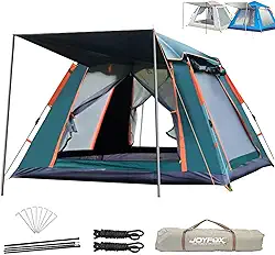 Joyfox Barraca De Camping Automatica Upf 50+ Impermeavel 1500mm Grande Para 5-8 Pessoas 240 * 240 * 155cm