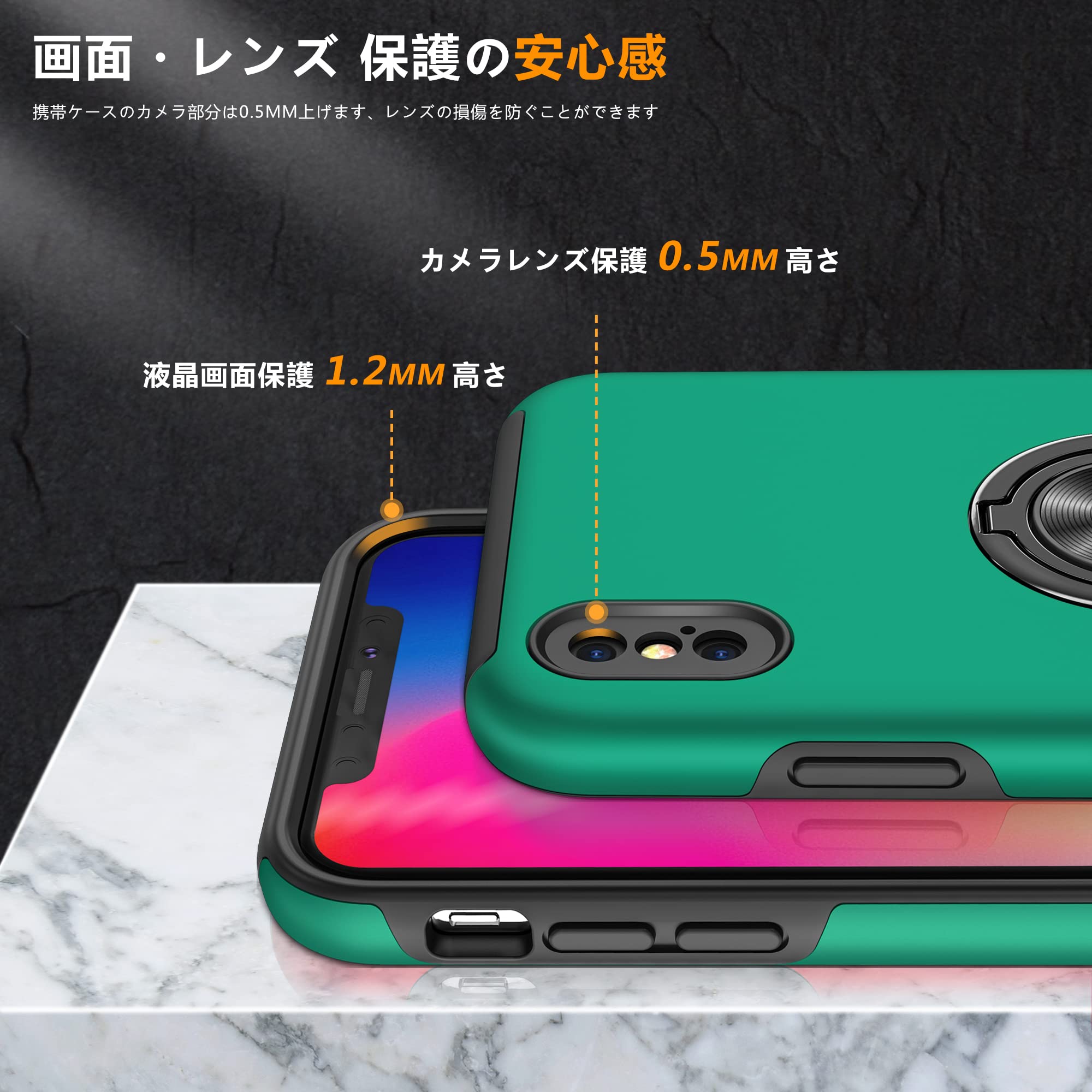 14 iPhone13Pro 13ProMAX カバー 360度回転指リング 14 iPhone13Pro 13ProMAX カバー 360度回転指リング - メルカリ