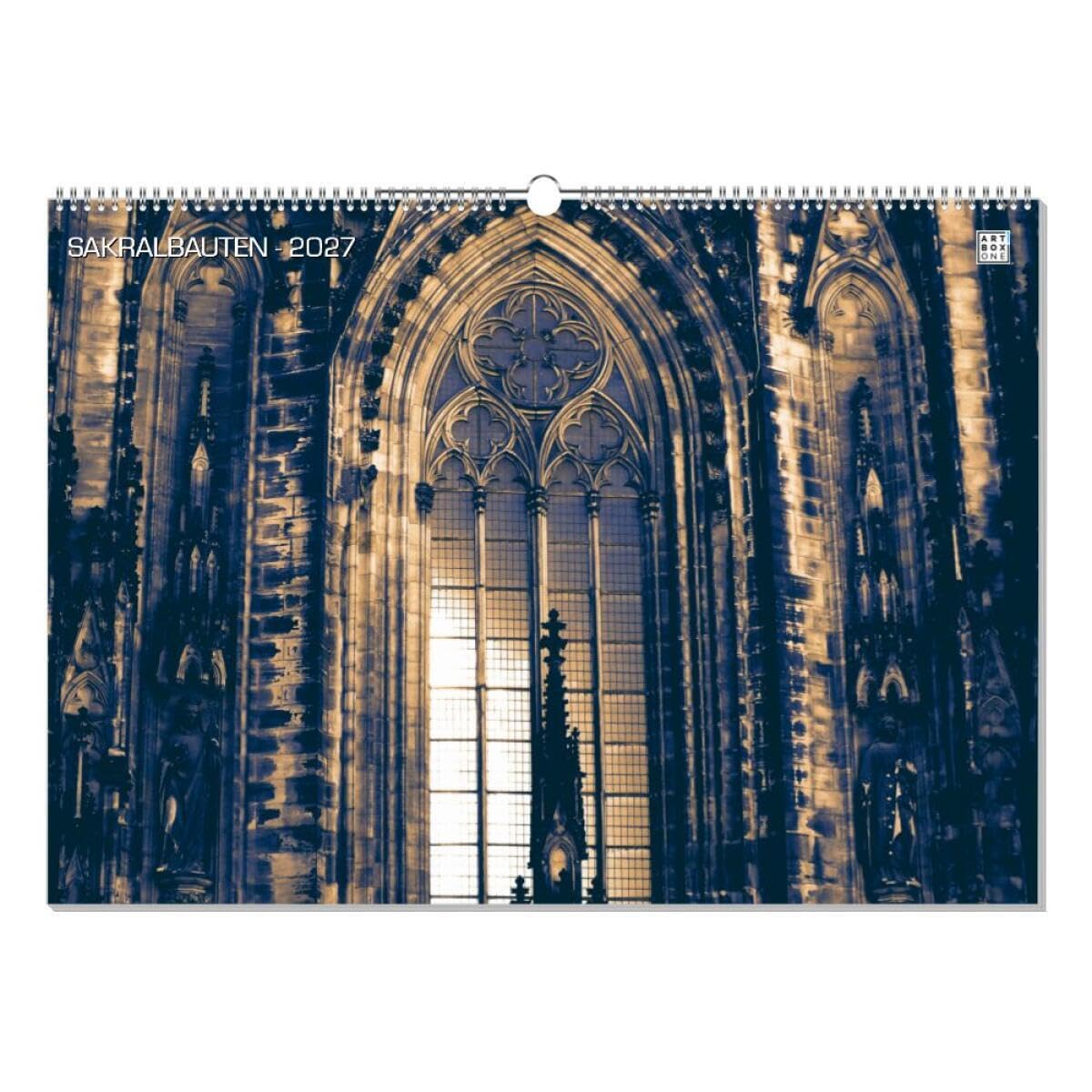 artboxONE Kalender 2027 SAKRALBAUTEN Wandkalender A2 2027 Architektur