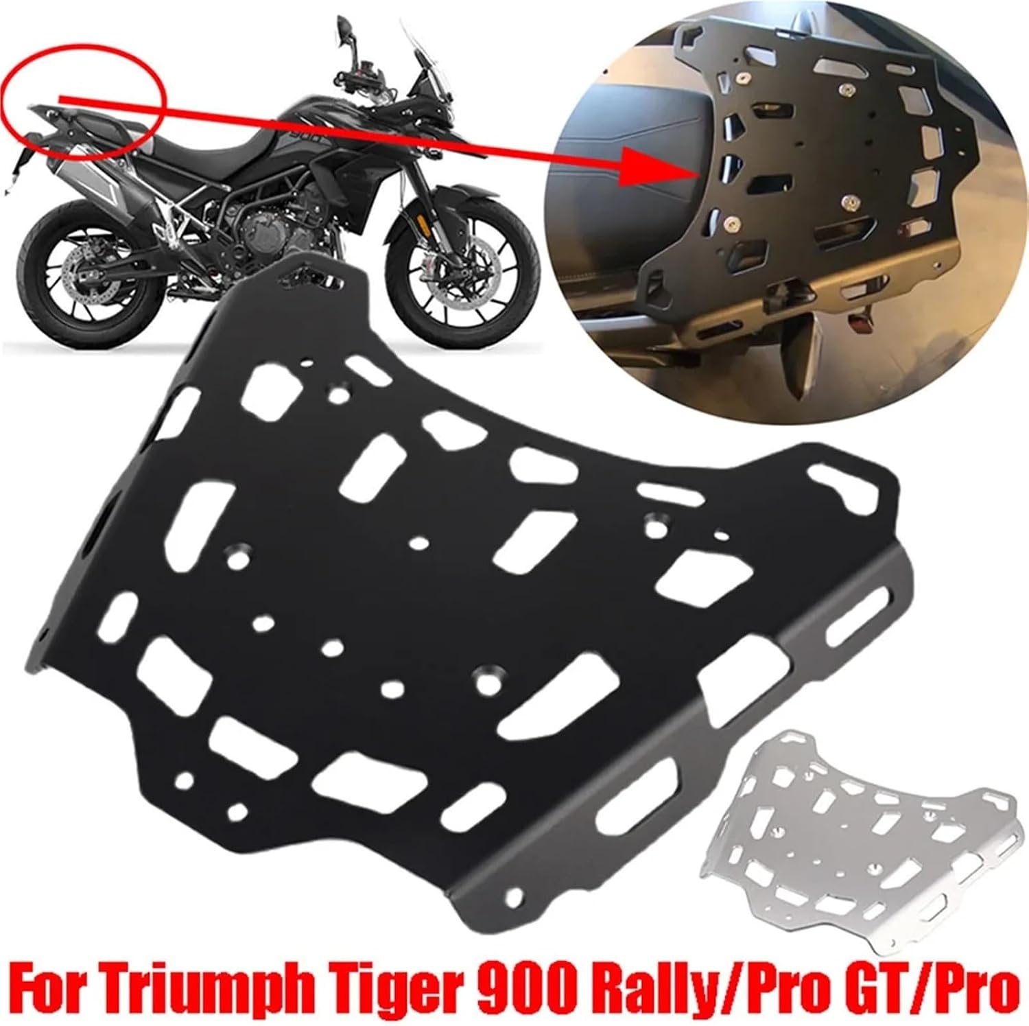Replacement Motorcycle Accessories Rear Luggage Rack Carrier Shelf Top Box Holder Support for Triumph Tiger900 Tiger 850 900 Rally Pro GT
