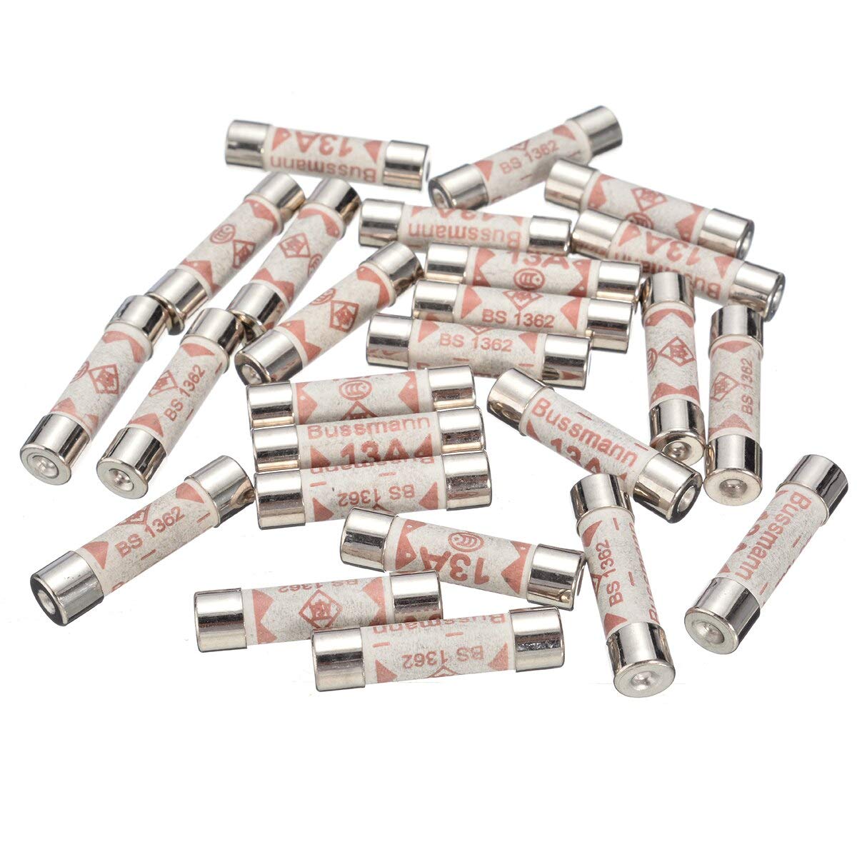 Jyving As Shown 13Amp Domestic Fuses Plug Top Household Mains Cartridge Fuse For Insurance Pipe For Fridges Kettles