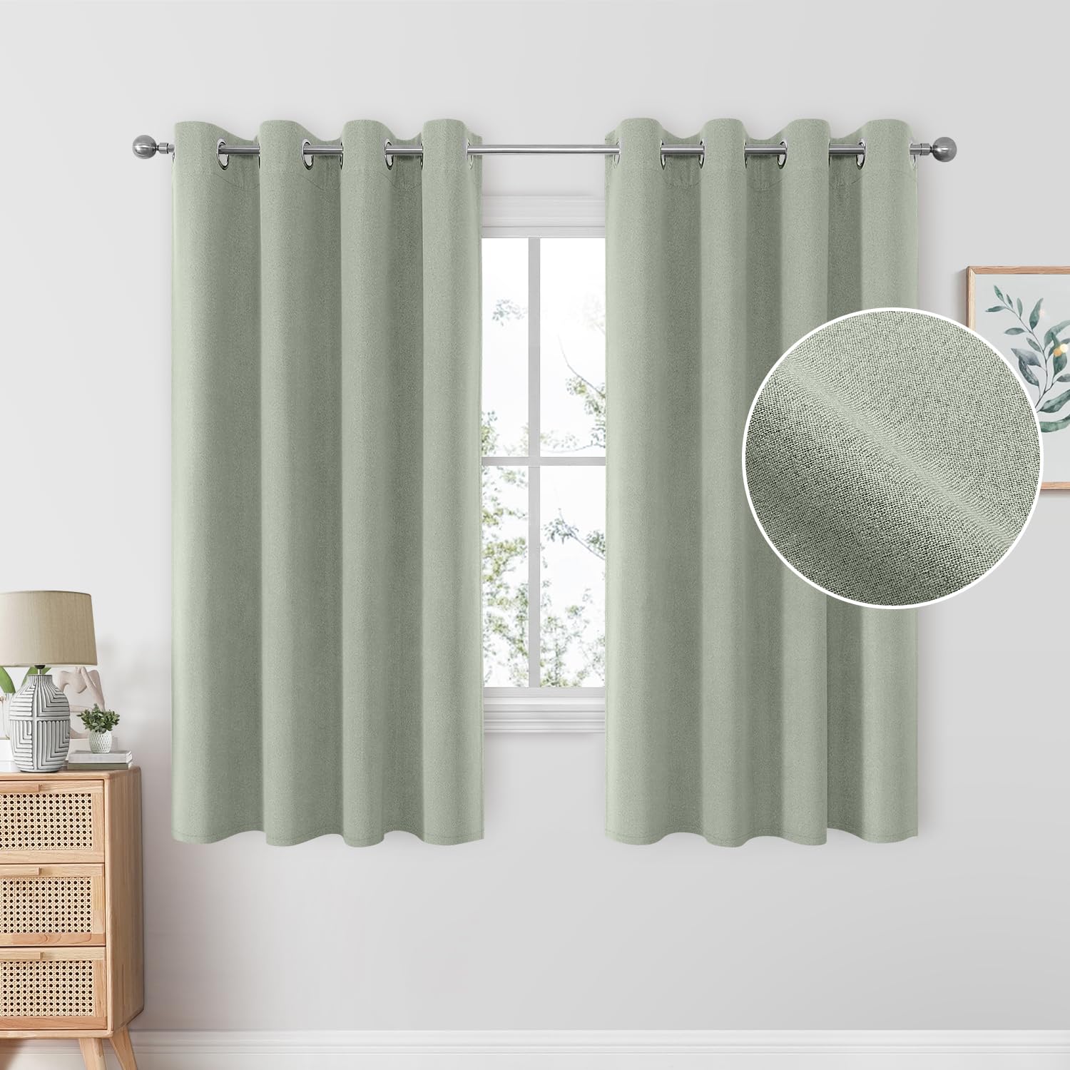 Sage Green Blackout Curtainsnull