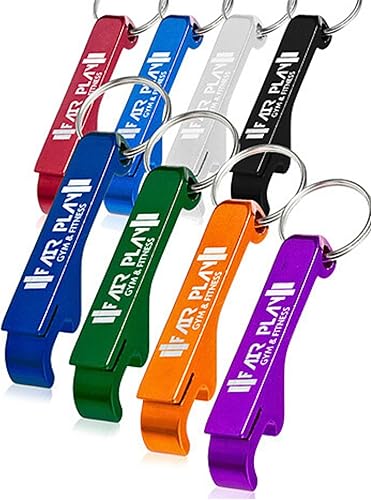 Llavero de aluminio personalizado para abrebotellas, versión más gruesa, 50 unidades. Texto grabadologotipo recuerdos de boda, cervecería, bar,