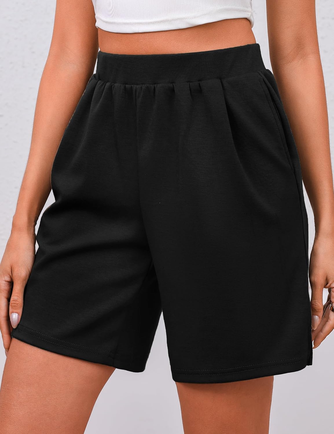 Quenteen Womens Air Layer Shorts Casual Summer Loose Athletic Short Lounge Running Shorts with Pockets - Image 5