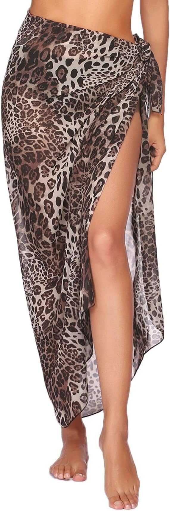 Women Sarong Swimsuit Coverups Chiffon Long Bikini Wraps Sheer Beach Bathing Suit Cover Up