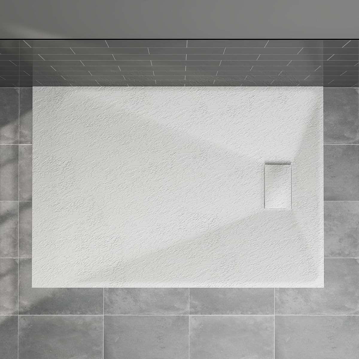 Blümme Rectangle Shower Tray 1400x900mm SMC Flat Shower Base White