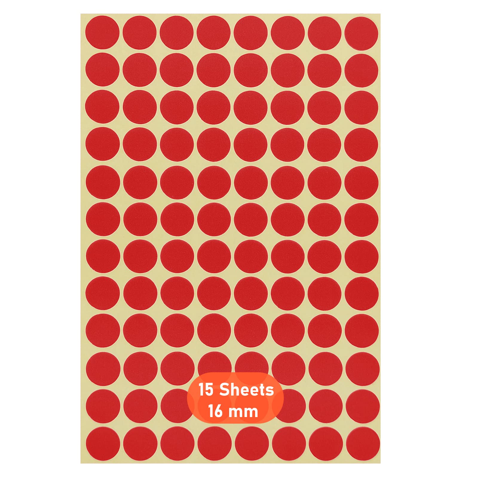 Bollini Adesivi Colorati | 5664 Pezzi | 16 Colori | 3 Misure (10,15,20mm) | Per Ufficio E Bambini - Foto 5