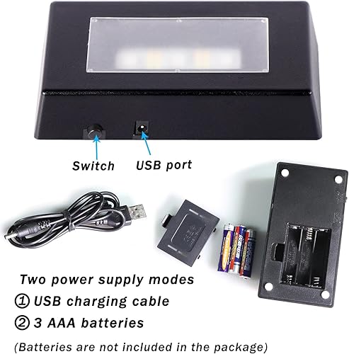 Miniatura 8 de YWHL Regalos de colibrí de cristal 3D para mujeres y hombres, figuras de colibrí grabadas con láser con base de luz para amantes de los colibríes,