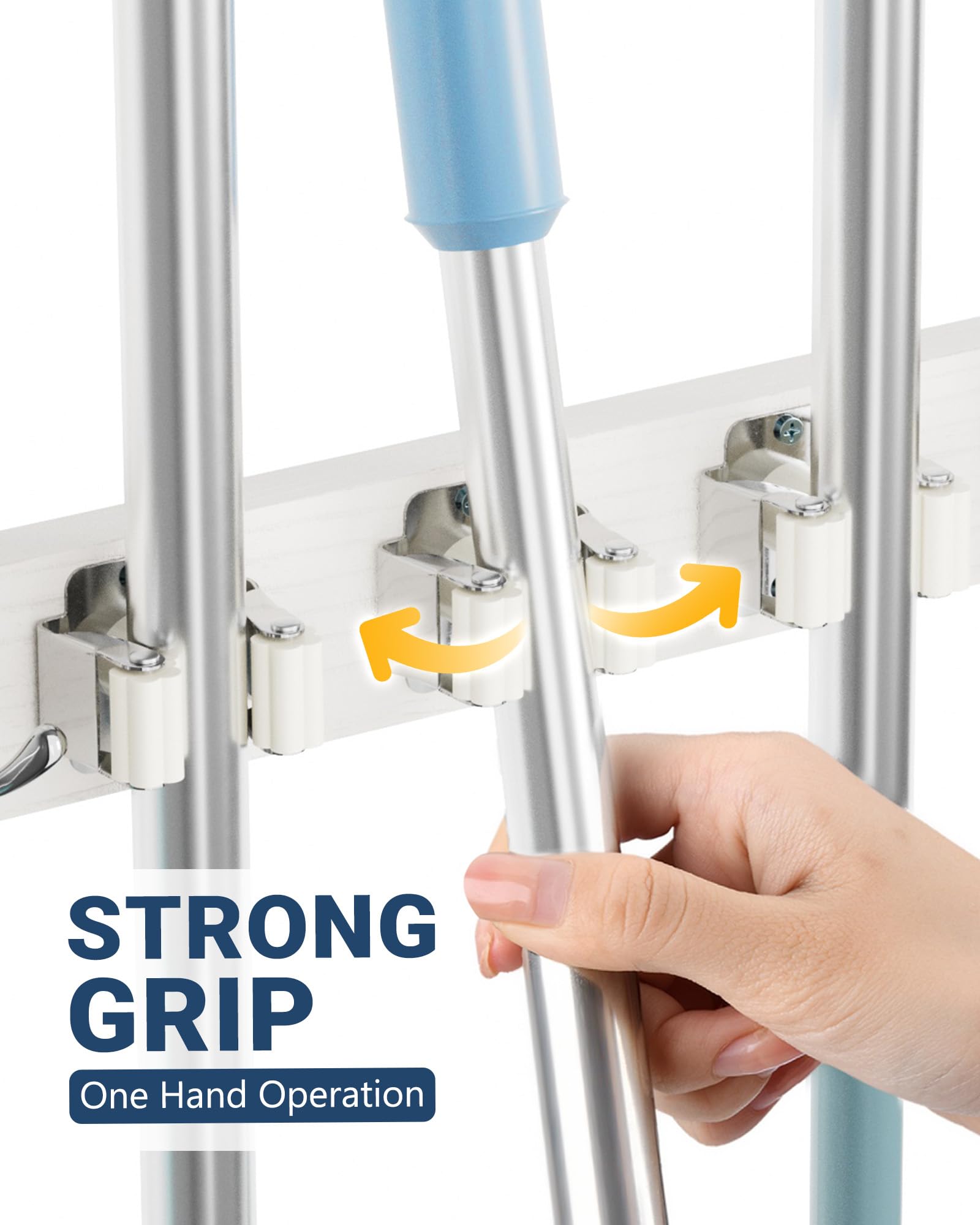 Lorbro Broom Holder - Over Door Organizer -4
