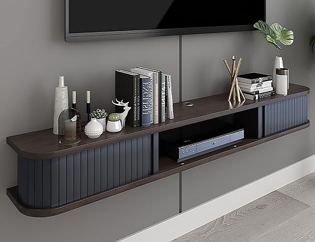 Wall Mounted Media Console,TVStand Cabinet Wall Mountable Save Space,Floating Entertainment Unit for Living Room Bedroom/B / 140CM
