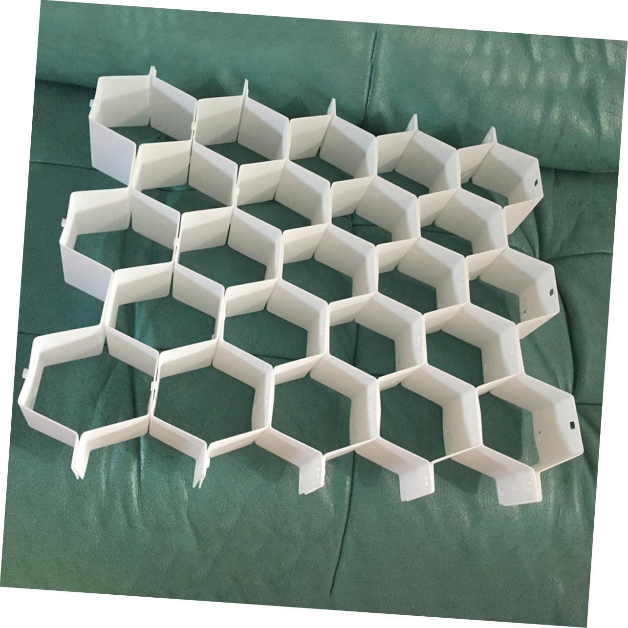 MAGICLULU Divisori Cassetto a Nido D'ape, 4 Set, Plastico Bianco | Biancheria Intima e Calze, Armadio o Comò, Struttura Componibile per Piccoli Oggetti