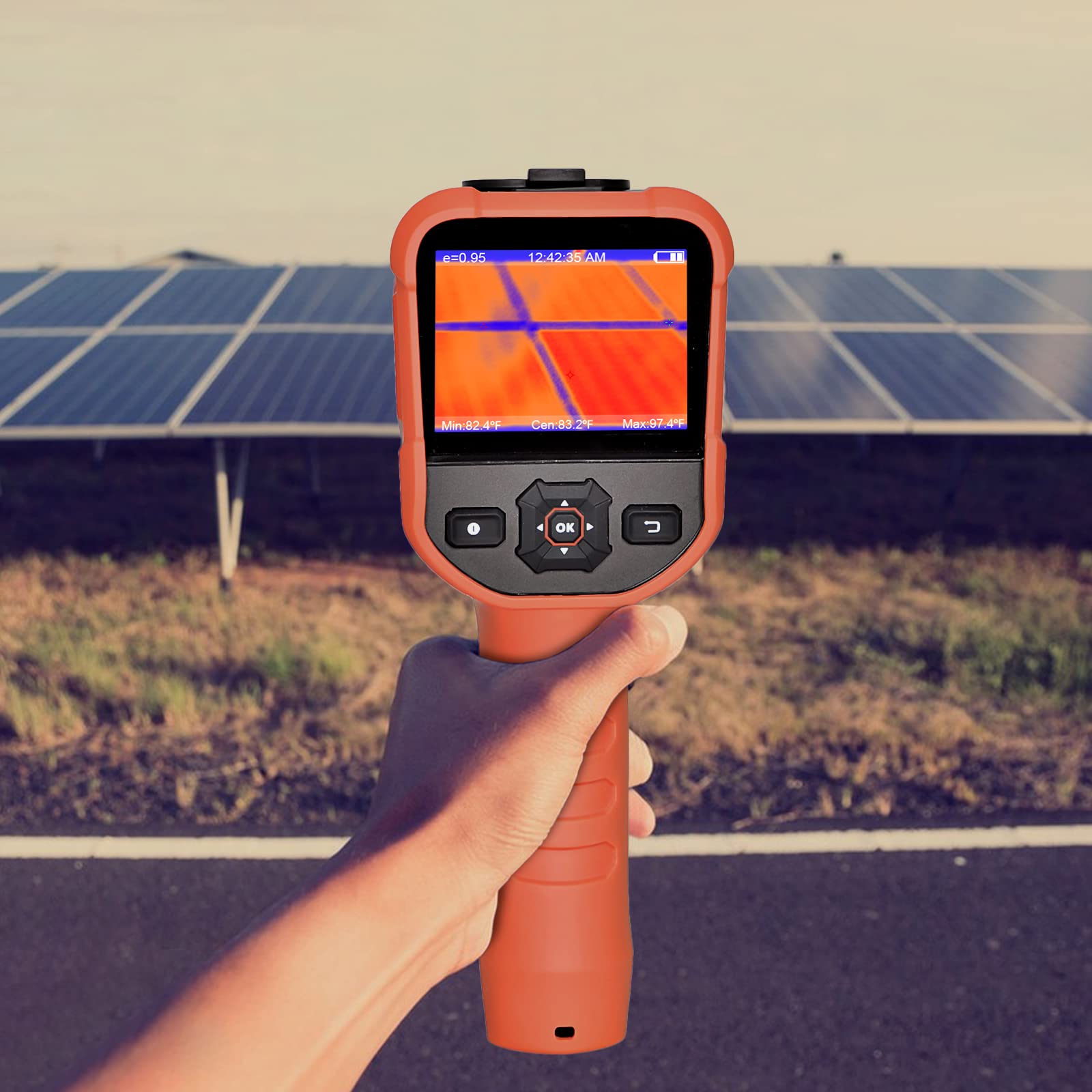 Handheld-Wärmebildkamera 220x160 IR -20-300°C,3,5″ Farbdisplay mit Laser