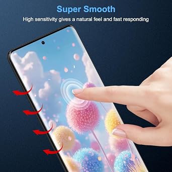 [2 Pack] Screen Protector for Motorola Edge 60/60 Fusion/60 Pro, Tempered Phone Glass [9H Hardness][3D Curved][Anti-Scratch] Saver Film