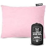 Wise Owl Outfitters Camping Pillow - Memory Foam Travel Pillow for Airplane Sleeping, Hiking, Backpacking & Outdoor Use - Small & Portable for Adults, Car, Camp & Tent
