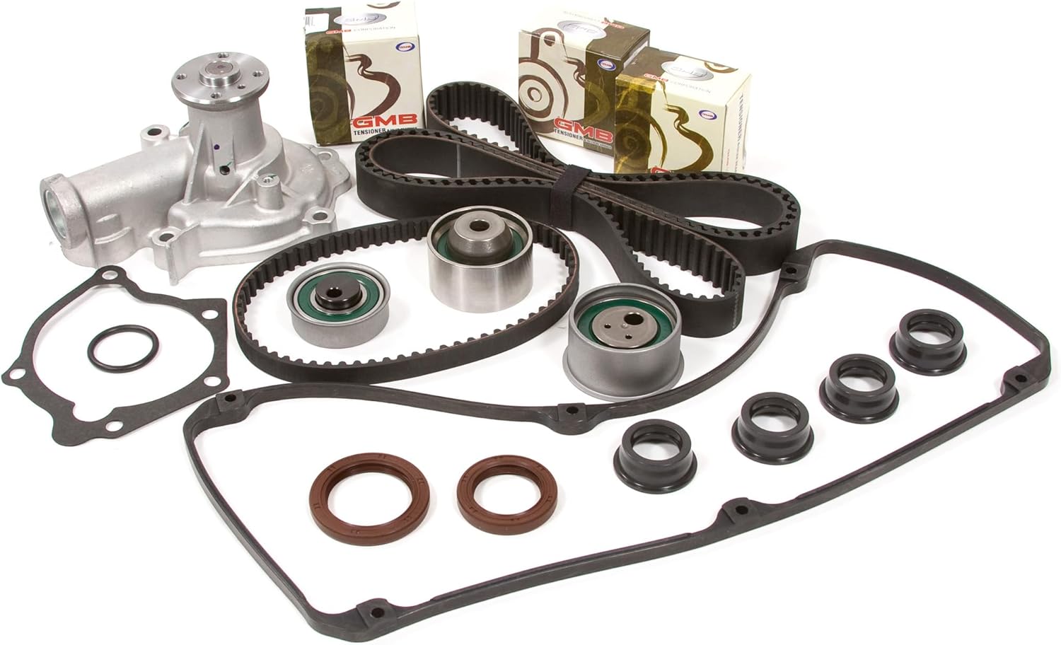 MA-4216966420 Timing Belt Kit Water Pump Valve Cover Gasket Compatible With/For 93-98 Mitsubishi 2.4 4G64