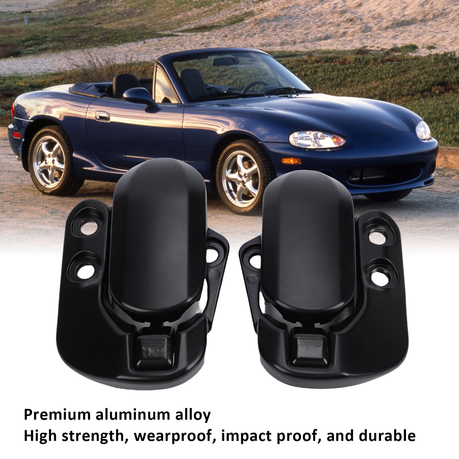 Linkes und Rechtes Softtop-Cabrio-Dachverriegelungsschloss für Miata 1990–2003, Ersetzt NA01-R1-310L und NA01-R1-320L