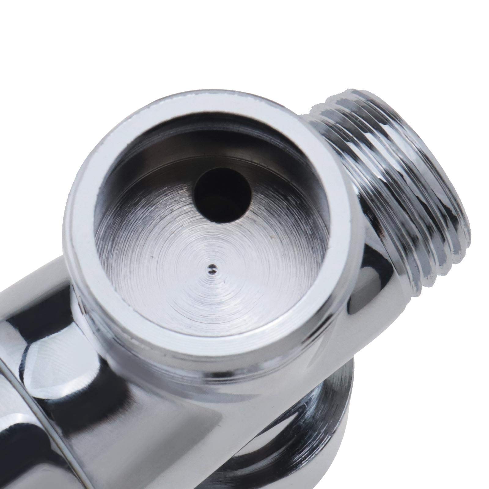 Create idea Válvula de Baño Desviada Cromada Adaptador en T BSP de 3/4" Y 1/2" para Termostato Mezclador