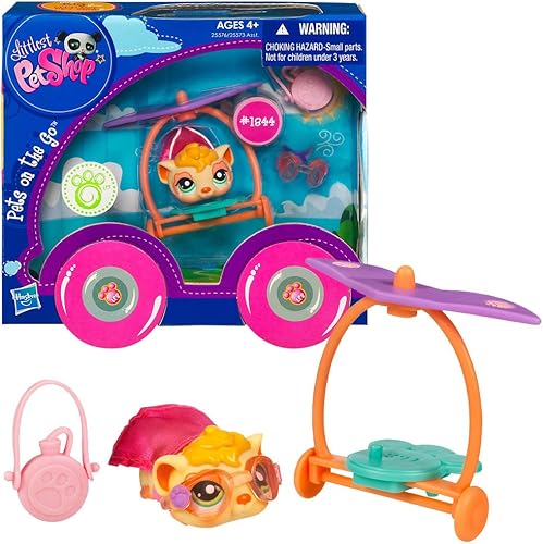 Littlest Pet Shop Pets On the Go Series 1 - Conejillo de indias con ala ala delta
