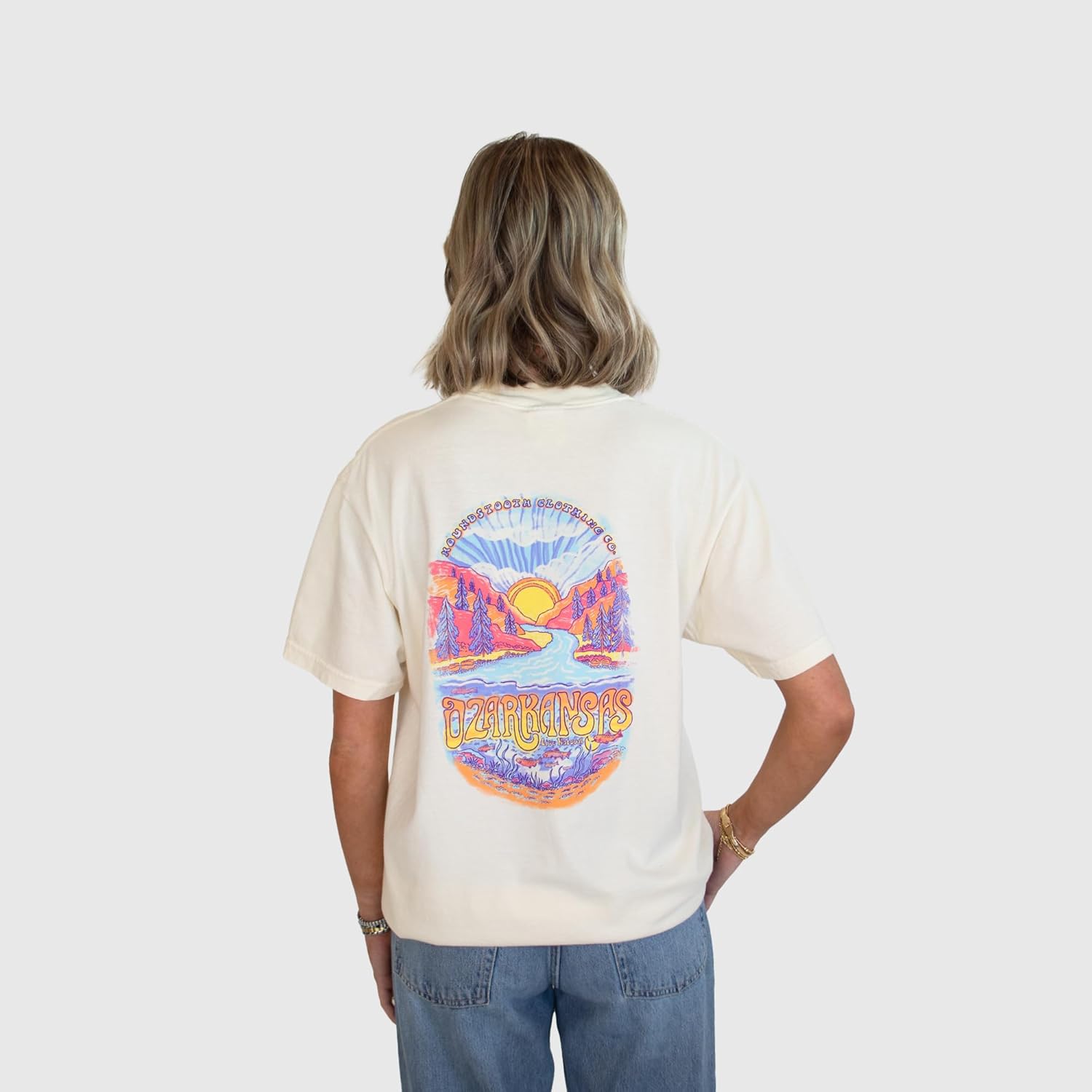 Live Natural, Houndstooth, Unisex Short Sleeve T-Shirt