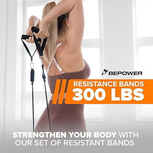 Miniatura 2 de Juego de bandas de resistencia con asas, bandas de resistencia para hombres y mujeres, bandas de entrenamiento para gimnasio en casa y fitness,