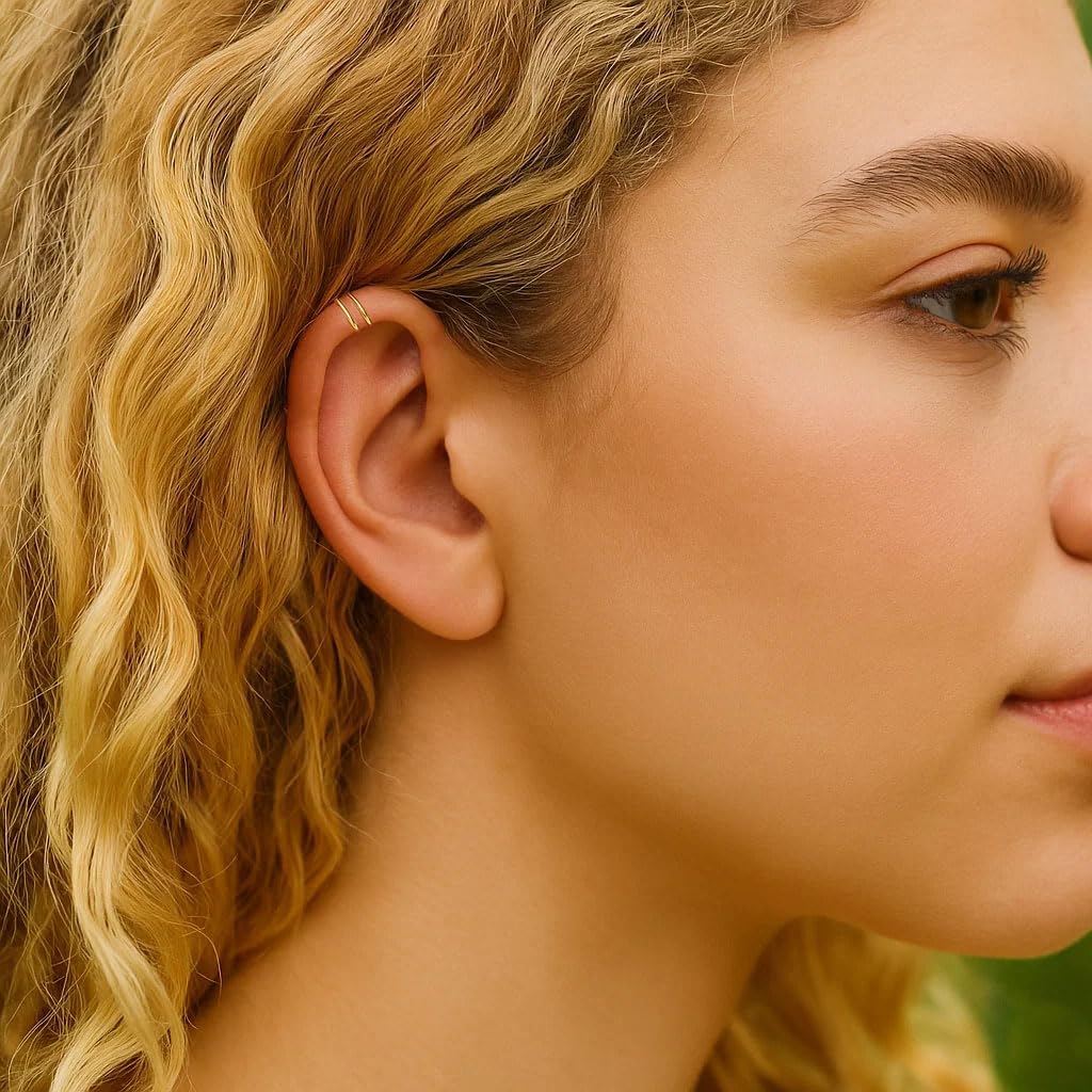 Fake Double Helix Ring - Gold, Silver, Black, Hammered silver+gold 20g - Image 4