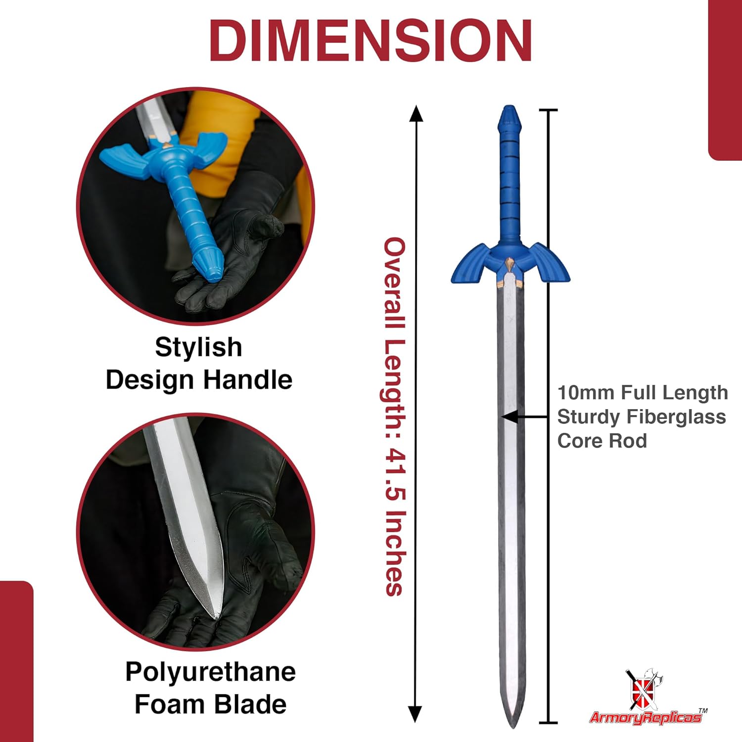 Armory Replicas™ - Video Game Foam Swords- Perfect for LARP, Cosplay & Conventions