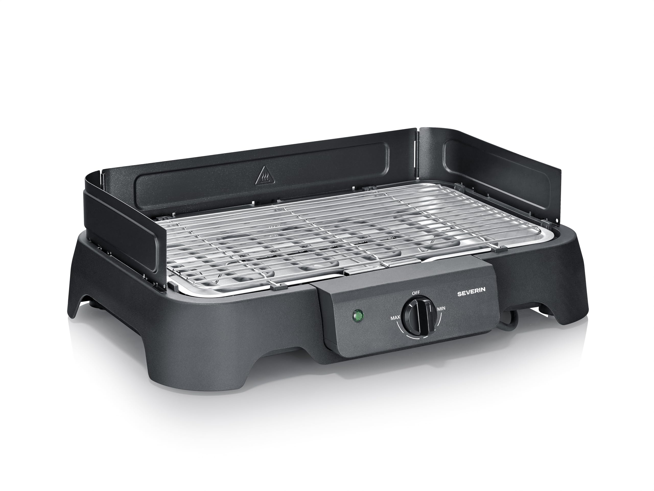 Barbecue Électrique de Table Severin - Grille Inox pour Intérieur et Extérieur