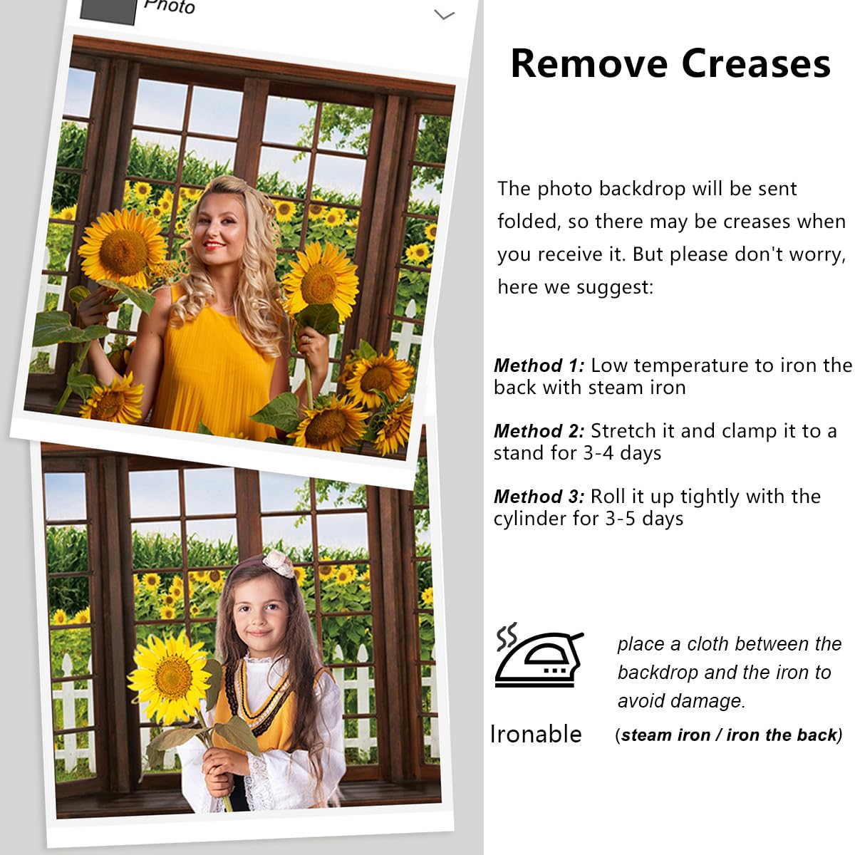 YongFoto 7x5ft Spring Window Scenery Backdrop Green Forest Jungle Trees Sunshine - View #9