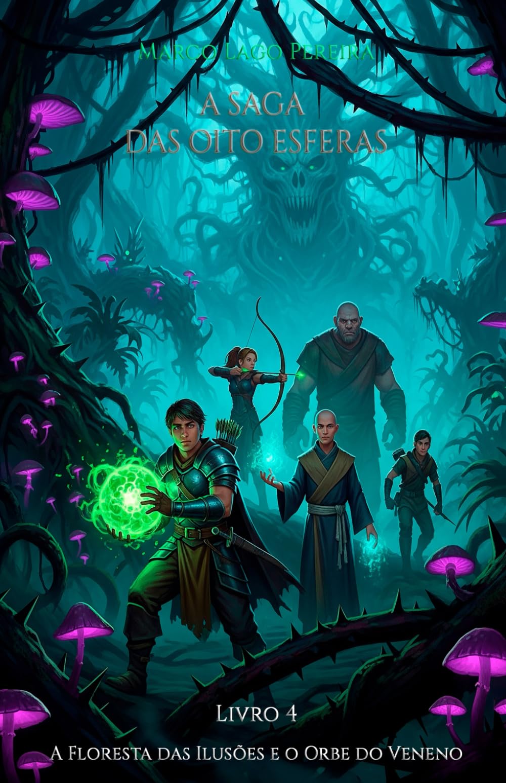 A Floresta das Ilusões e o Orbe do Veneno: O quarto livro da saga de fantasia épica A Saga das Oito Esferas
